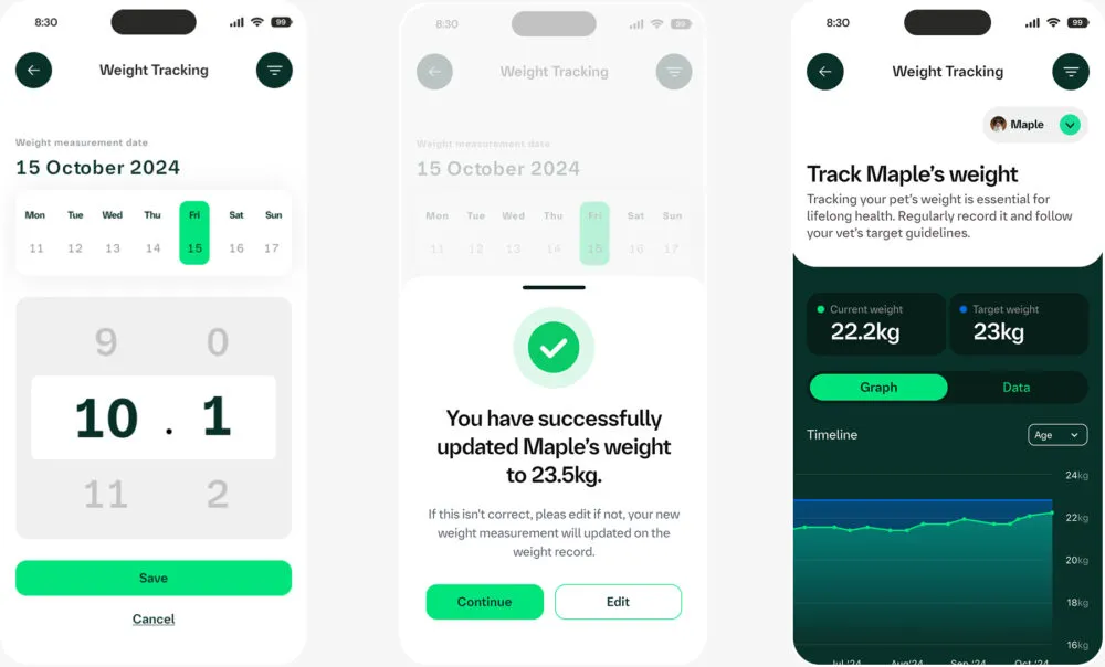 Connected mobile experiences for pet owners
