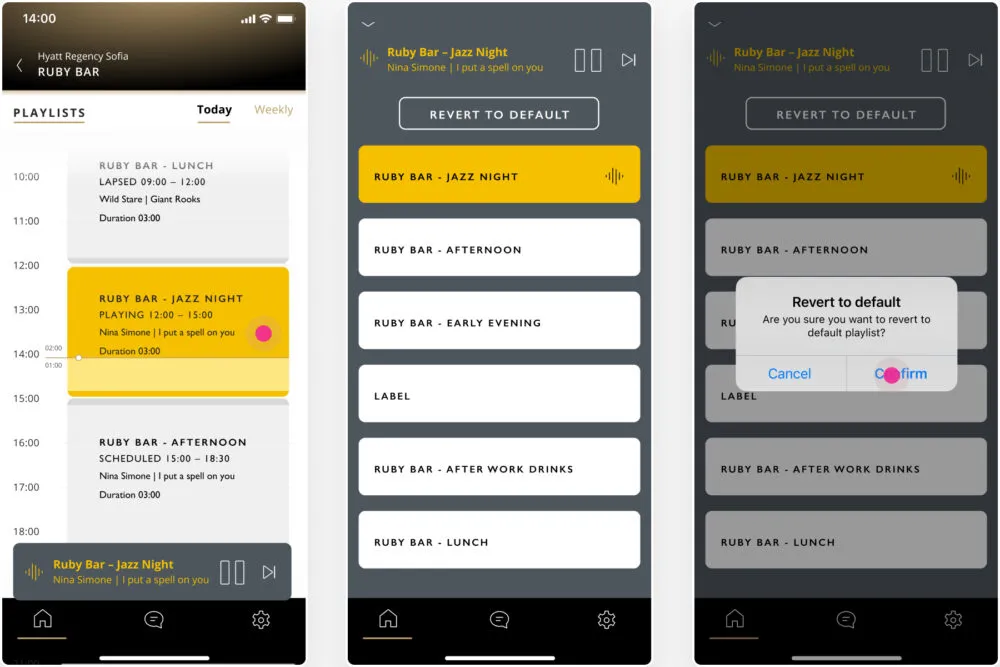 Venue-side playlist controls and moderation tools