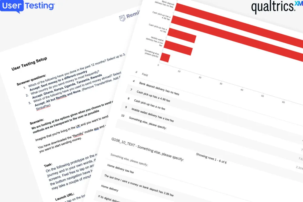 User research highlighting confusion around delivery speed