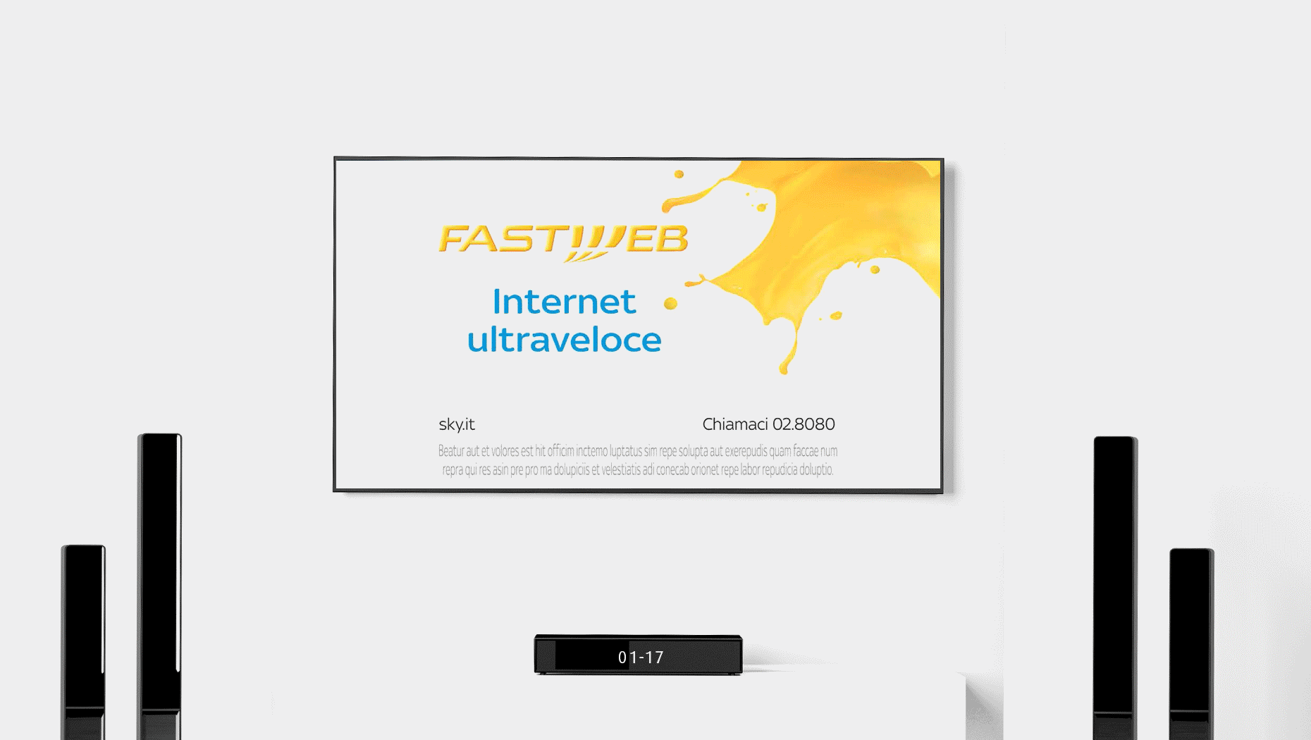 Sky TV broadcast campaign animation