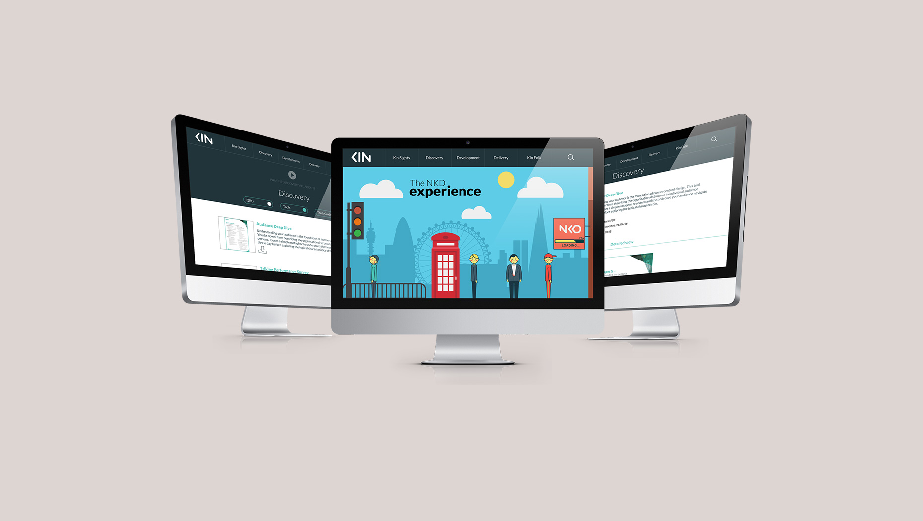 Kin brand identity and campaign visual