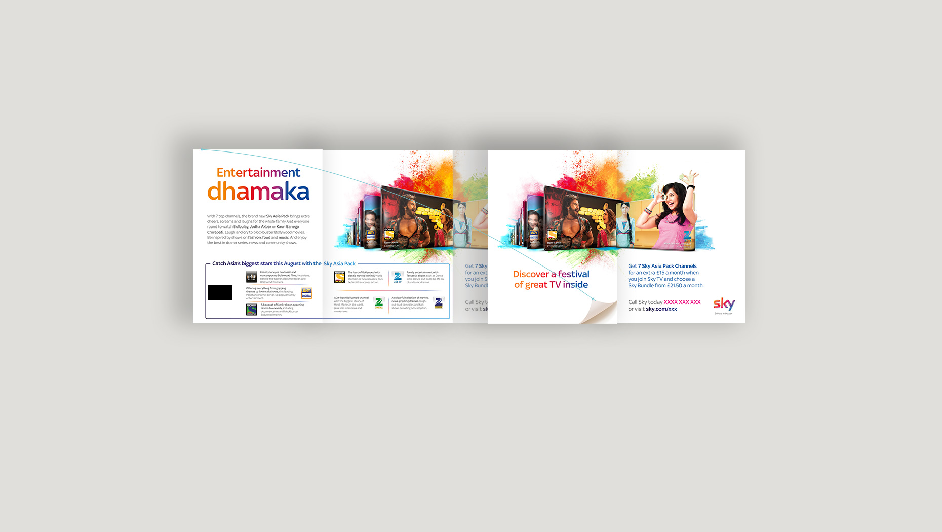 Sky Asia campaign visual three